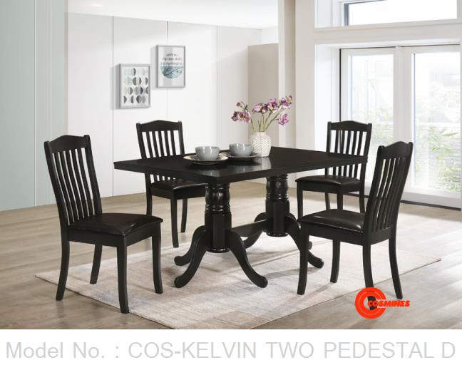 COS-KELVIN TWO PEDESTAL DINING